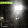 Solar Wall Lights 120 LEDs Flood Lights Outdoor 120° Motion Sensor Lamps 180 Degree Illumination IP65 Waterproof