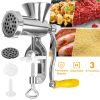 Manual Meat Grinder Heavy Duty Hand Operated Mincer Sausage Maker Machine Noodle Maker