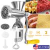 Manual Meat Grinder Heavy Duty Hand Operated Mincer Sausage Maker Machine Noodle Maker