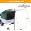 140*180*167cm Silver Tape Hardcore SUV Rear Tent Camping Tent Military Green Plus White Gray