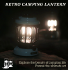 Retro camping lighting home lighting, gardening lighting 200-350 lm camping marker 5000 mAh color temperature 2700k-6500k